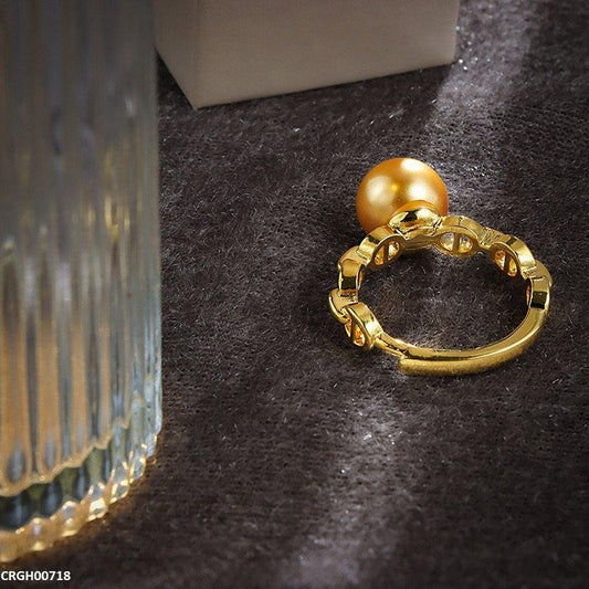 Golden Pearl Ring